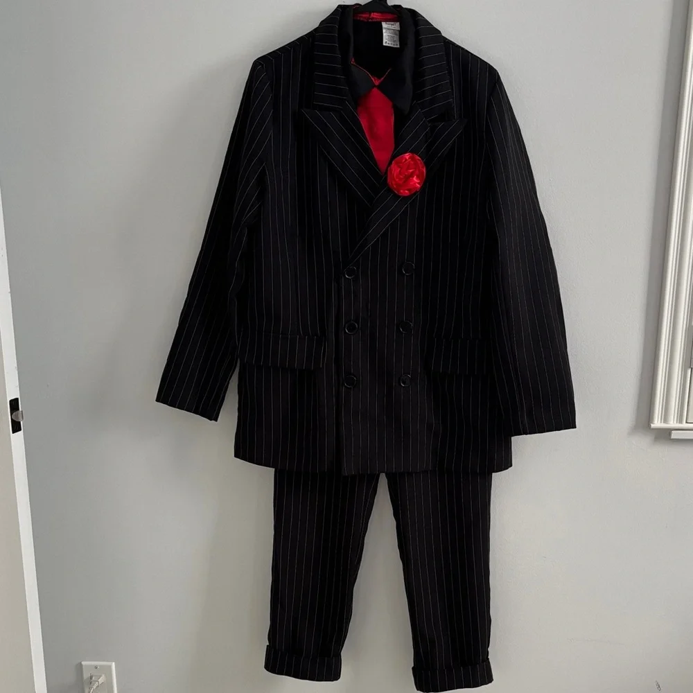 Spirit Black 20's Gangster Suit Adult Small Halloween Costume Theme Party - Picture 2 of 14